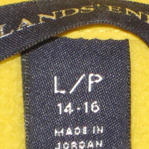 NWT Lands' End Polartec Aircore 200 Fleece Jacket LP Yellow Gold Full Zip Petite - Picture 10 of 14